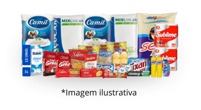 cestas básicas personalizadas monte como quiser